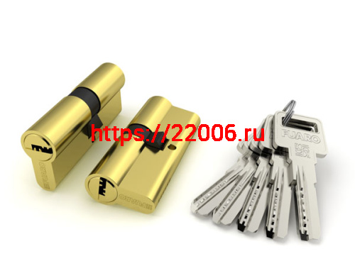 Цилиндровый Fuaro (Фуаро) механизм R600/60 mm (25+10+25) PB латунь 5 кл.