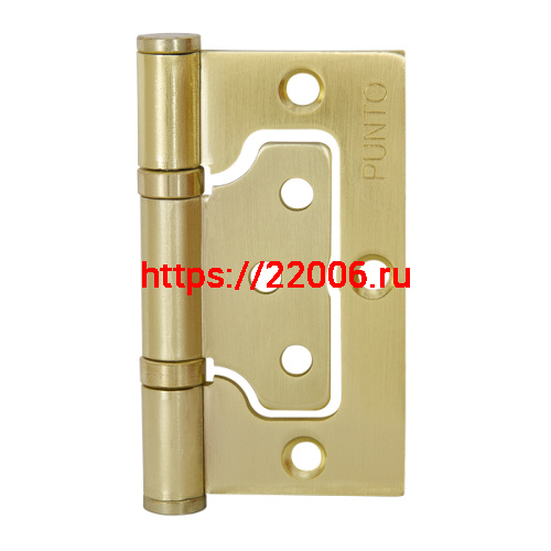 Петля Punto (Пунто) универсальная без врезки IN3200W SB (200-2B 75x2,5) мат. золото Петля Punto (Пунто) универсальная без врезки IN3200W SB (200-2B 75x2,5) мат. золото