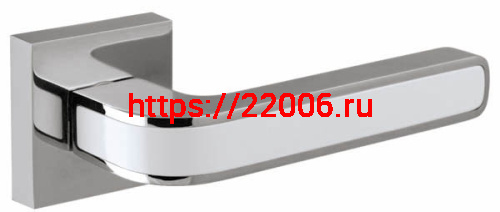 Ручка Fuaro (Фуаро) раздельная K.DM51.NEO (NEO DM) CP/WH-19 хром/белый Ручка Fuaro (Фуаро) раздельная K.DM51.NEO (NEO DM) CP/WH-19 хром/белый