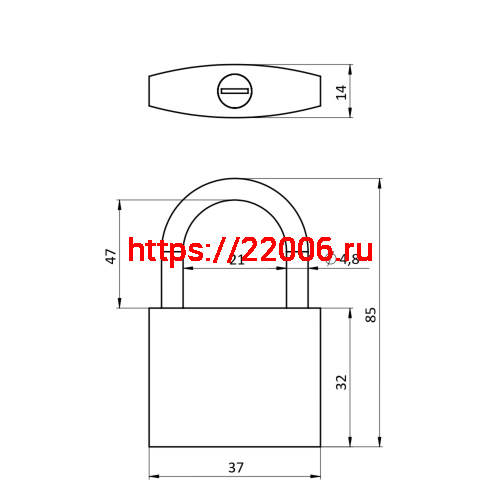 Замок Ajax (Аякс) навесной PD-0238L 3 key фото 2 Замок Ajax (Аякс) навесной PD-0238L 3 key фото 2