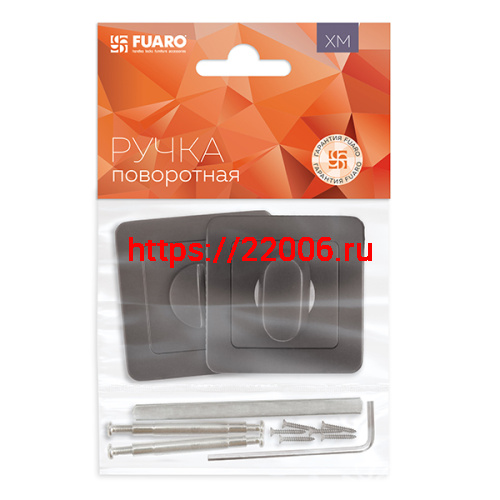 Ручка Fuaro (Фуаро) поворотная BK6.K.XM52 (BK6 XM) BL-24 черный фото 2