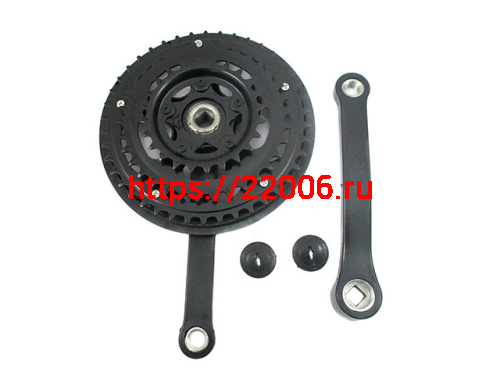 Комплект шатунов 26" D-ED*3 Neco NSP3003 170мм 24/34/42 черный с пласт.защитой дизайн 2016г.3012608 Комплект шатунов 26" D-ED*3 Neco NSP3003 170мм 24/34/42 черный с пласт.защитой дизайн 2016г.3012608