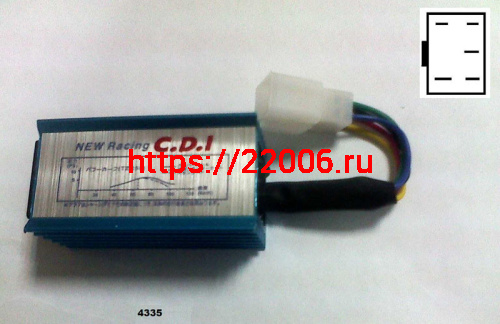 Коммутатор (CDI) 139FMB 70-110cc/Honda DIO NEW Racing тюнинг фишка на проводе 5 контактов Коммутатор (CDI) 139FMB 70-110cc/Honda DIO NEW Racing тюнинг фишка на проводе 5 контактов