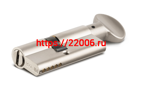 Цилиндровый механизм Kale kilit (Кале килит) с вертушкой 164 BM/75 (30+10+35) mm никель 5 кл. фото 3
