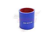Патрубок теплообменника УРАЛ, силикон.,синий,армир. L70мм,d55мм.(HH073)