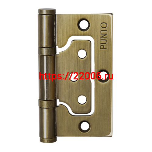 Петля Punto (Пунто) универсальная без врезки IN3200W AB (200-2B 75x2,5) бронза Петля Punto (Пунто) универсальная без врезки IN3200W AB (200-2B 75x2,5) бронза