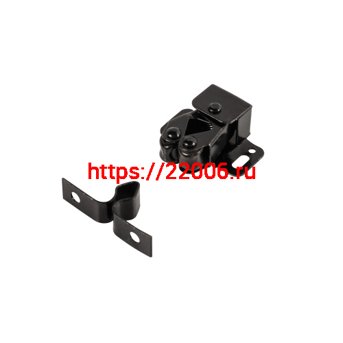 Защелка Ajax (Аякс) роликовая металлическая ZLR32х26 BL черный Защелка Ajax (Аякс) роликовая металлическая ZLR32х26 BL черный