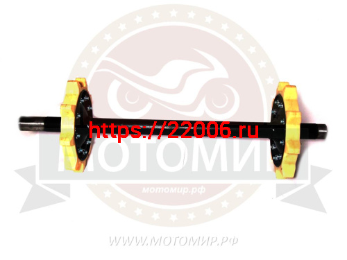 Вал ведущий мотобусировщика (со звездочками) 500мм,  (ПР) фото 2