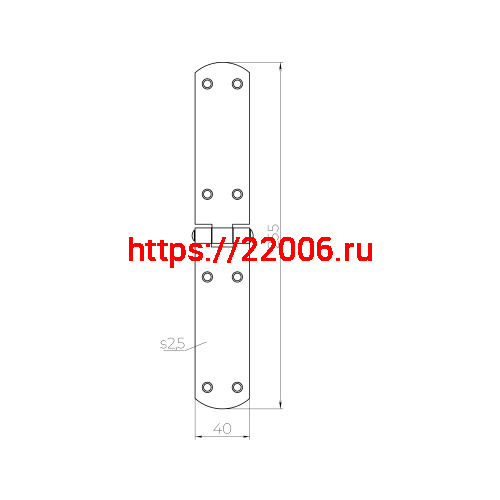 Петля Ajax (Аякс) французская LM/IN250x40x2FR YZN желтый цинк фото 2 Петля Ajax (Аякс) французская LM/IN250x40x2FR YZN желтый цинк фото 2