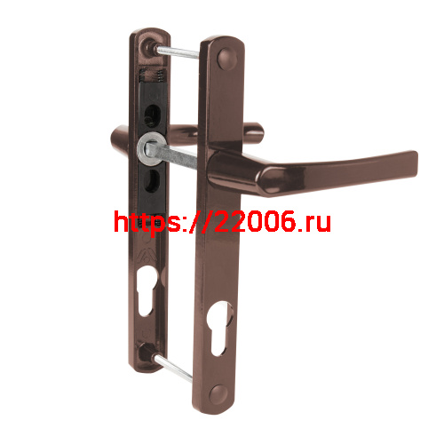 Ручка Punto (Пунто) на планке HANDLE.85.25.67-75 RAL 8017 коричневый