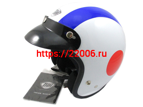 Мотошлем THH T-380 №7 white/blue (M) Мотошлем THH T-380 №7 white/blue (M)
