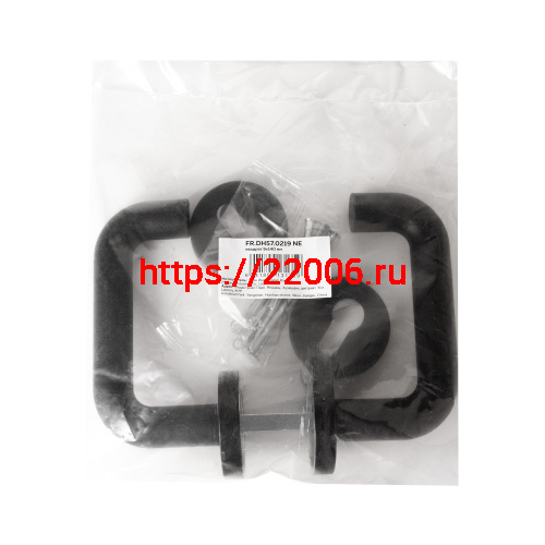 Комплект Fuaro (Фуаро) дверных ручек с накладками под цилиндр FR.DH57.0219 NE (DH-0219 NE) 9x140 мм, BL-24 черный фото 3 Комплект Fuaro (Фуаро) дверных ручек с накладками под цилиндр FR.DH57.0219 NE (DH-0219 NE) 9x140 мм, BL-24 черный фото 3