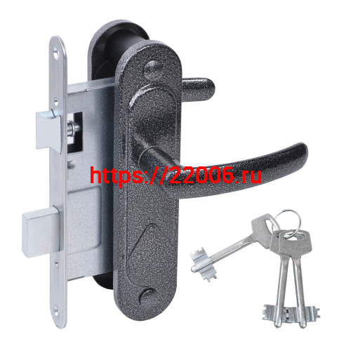 Замок Absolyute (Абсолют) врезной сувальдный с защёлкой в комплекте с ручкой ЗВ9.2-08 (серебро антик), 3 кл. Замок Absolyute (Абсолют) врезной сувальдный с защёлкой в комплекте с ручкой ЗВ9.2-08 (серебро антик), 3 кл.