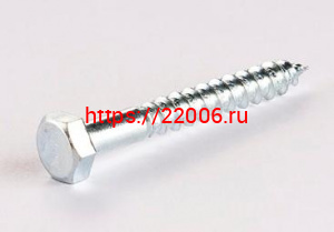 Шуруп 10*200 шестигран., цинк Глухарь\50шт Шуруп 10*200 шестигран., цинк Глухарь\50шт