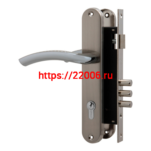 Замок цилиндровый Fuaro (Фуаро) с в комплекте с ручкой LOCKSET.9013 (SET F9011) SN/CP мат.никель Замок цилиндровый Fuaro (Фуаро) с в комплекте с ручкой LOCKSET.9013 (SET F9011) SN/CP мат.никель