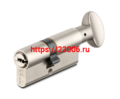 Цилиндровый механизм Kale kilit (Кале килит) с вертушкой 164 SM/62 (26+10+26) mm никель 5 кл.