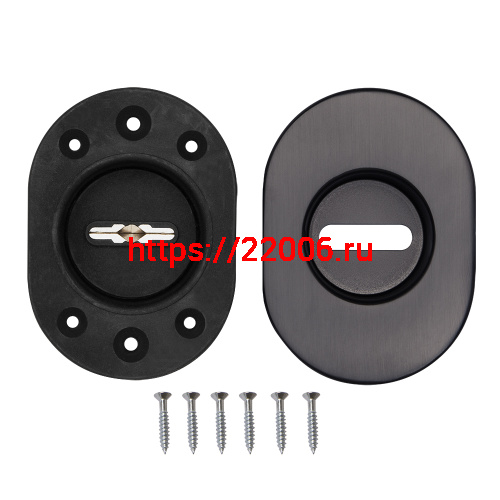 Накладка Fuaro (Фуаро) на сувальдный замок ESC.S-auto.RLR/U/R.477 GR-23 графит (1шт.) фото 2 Накладка Fuaro (Фуаро) на сувальдный замок ESC.S-auto.RLR/U/R.477 GR-23 графит (1шт.) фото 2