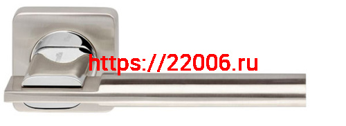 Ручка Armadillo (Армадилло) раздельная K.SQ52.TRINITY (TRINITY SQ005) SN/CP-3 матовый никель/хром Ручка Armadillo (Армадилло) раздельная K.SQ52.TRINITY (TRINITY SQ005) SN/CP-3 матовый никель/хром