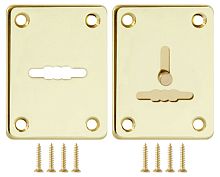 Декоративная Fuaro (Фуаро) накладка ESC081/082-GP-2 (ЗОЛОТО) на сув. замок сталь (1пара)