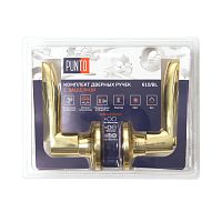 Ручка Punto (Пунто) защелка DK610/BL PB-BK (фик.) золото
