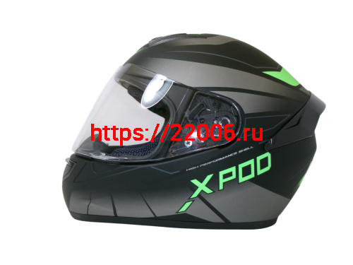 Шлем TVS RACING (Индия) XPOD DULL BLACK NEON GREEN размер L фото 2 Шлем TVS RACING (Индия) XPOD DULL BLACK NEON GREEN размер L фото 2