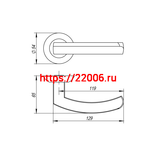 Ручка Fuaro (Фуаро) раздельная R.AR54.ALFA (ALFA AR) 140mm BL-24 черный фото 3 Ручка Fuaro (Фуаро) раздельная R.AR54.ALFA (ALFA AR) 140mm BL-24 черный фото 3