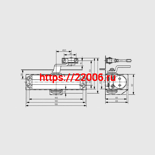 Доводчик Dorma (Дорма) дверной TS 77 EN4, с рычажной тягой, черный фото 2 Доводчик Dorma (Дорма) дверной TS 77 EN4, с рычажной тягой, черный фото 2