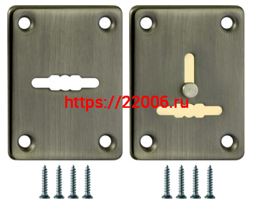 Декоративная Fuaro (Фуаро) накладка ESC081/082-ABG-6 (БРОНЗА) на сув. замок сталь (1 пара) Декоративная Fuaro (Фуаро) накладка ESC081/082-ABG-6 (БРОНЗА) на сув. замок сталь (1 пара)