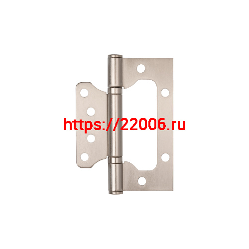 Петля Ajax (Аякс) универсальная без врезки IN4000W SN (100/P-2B 100x2,3) мат.никель Петля Ajax (Аякс) универсальная без врезки IN4000W SN (100/P-2B 100x2,3) мат.никель