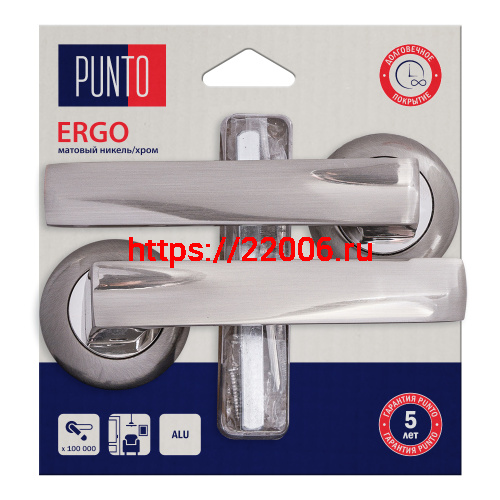 Ручка Punto (Пунто) раздельная LM/A R.TL54.ERGO/HD SN/CP-3 матовый никель/хром Ручка Punto (Пунто) раздельная LM/A R.TL54.ERGO/HD SN/CP-3 матовый никель/хром