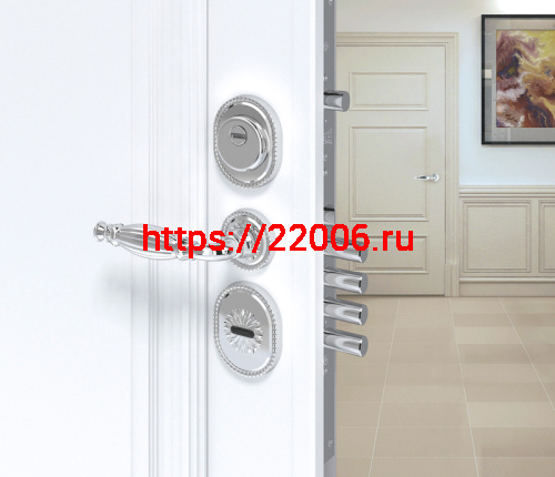 Декоративная накладка Armadillo (Армадилло) на сувальдный замок PS-DEC CL (ATC Protector 1) СР Хром фото 5