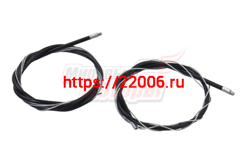 Трос переключения пер.(1550мм, оплетка 520мм)+задн.(1800мм, оплетка 800мм) Вело в оплетке