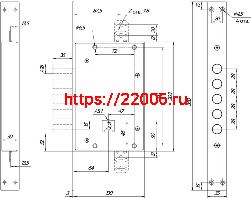 Замок Mettem (Меттэм) врезной сувальдный ЗВ8 341.1.1 с тягами, 5 кл. (ключ 60 мм) фото 3 Замок Mettem (Меттэм) врезной сувальдный ЗВ8 341.1.1 с тягами, 5 кл. (ключ 60 мм) фото 3