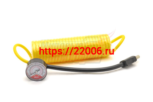 Шланг удлинитель универсальный для компрессора с манометром "AVS" (HS-01) Шланг удлинитель универсальный для компрессора с манометром "AVS" (HS-01)