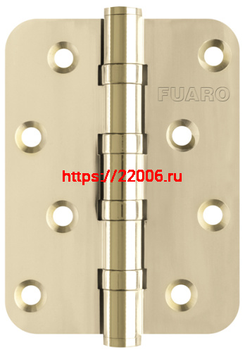 Петля Fuaro (Фуаро) универсальная IN4400U-R10 PB (4BB-R10 100x75x2,5) латунь Петля Fuaro (Фуаро) универсальная IN4400U-R10 PB (4BB-R10 100x75x2,5) латунь