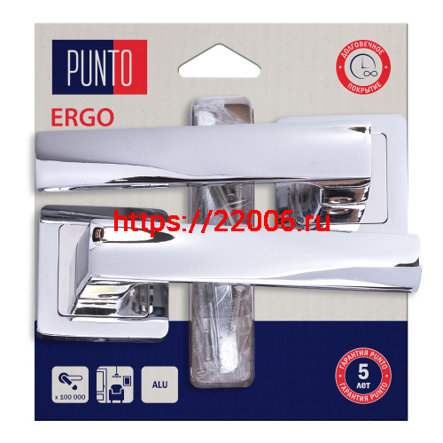 Ручка Punto (Пунто) раздельная LM/A K.QR52.ERGO/HD CP-8 хром Ручка Punto (Пунто) раздельная LM/A K.QR52.ERGO/HD CP-8 хром