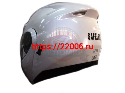 Шлем модуляр "Safelead" HF-119 TRANSFORMER с встр. очками, белый перламут., СЕРЕБРИСТЫЙ, размер М фото 5 Шлем модуляр "Safelead" HF-119 TRANSFORMER с встр. очками, белый перламут., СЕРЕБРИСТЫЙ, размер М фото 5