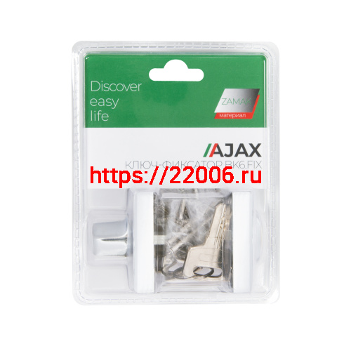 Ручка поворотная Ajax (Аякс) с фиксацией ключом BK6.FIX.JK CP-8 хром фото 3 Ручка поворотная Ajax (Аякс) с фиксацией ключом BK6.FIX.JK CP-8 хром фото 3