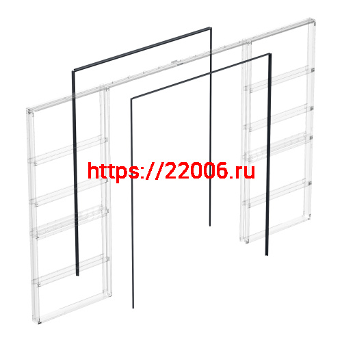 Комплект Armadillo (Армадилло) для обрамления пенала для двухстворчатой двери SLD.Comfort-PENAL frame 1800/2900 BL Комплект Armadillo (Армадилло) для обрамления пенала для двухстворчатой двери SLD.Comfort-PENAL frame 1800/2900 BL