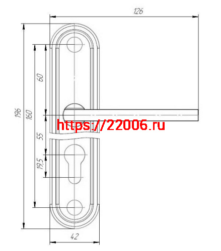 Замок Absolyute (Абсолют) врезной цилиндровый с защёлкой в комплекте с ручкой ЗВ4-3/09Р (медь), 4 кл. фото 2 Замок Absolyute (Абсолют) врезной цилиндровый с защёлкой в комплекте с ручкой ЗВ4-3/09Р (медь), 4 кл. фото 2