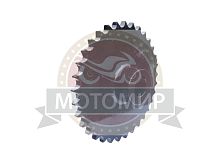 Звезда 33 зуб. (428) цепи, 12.7шаг, на вал d20мм, h28мм, шпонка 6мм, мотобуксировщик
