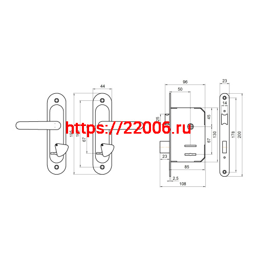 Замок Absolyute (Абсолют) врезной сувальдный с защёлкой в комплекте с ручкой ЗВ9.2-08 (серебро антик), 3 кл. фото 2 Замок Absolyute (Абсолют) врезной сувальдный с защёлкой в комплекте с ручкой ЗВ9.2-08 (серебро антик), 3 кл. фото 2