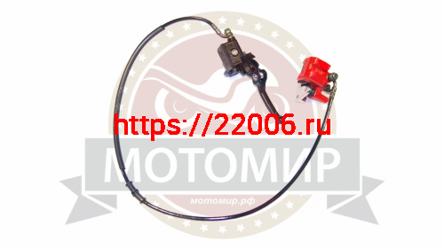 Гидравлика передняя в сборе Fighter125 (тормоз в сборе) посад.43мм,склад.ручка (L-1200mm, 1 поршень)