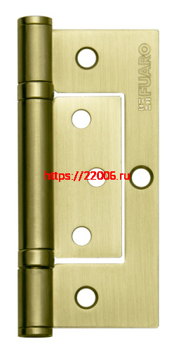 Петля Fuaro (Фуаро) универсальная без врезки IN4300W SB (300-2BB 100x2,5) мат. золото Петля Fuaro (Фуаро) универсальная без врезки IN4300W SB (300-2BB 100x2,5) мат. золото