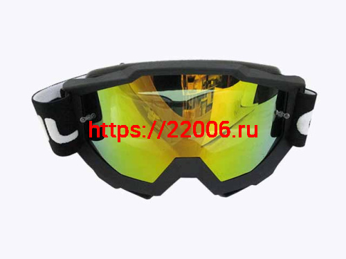 Очки YH-107 оправа черная матовая, линза желтая зеркальная Очки YH-107 оправа черная матовая, линза желтая зеркальная