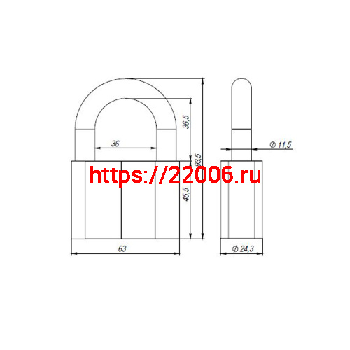 Замок Ajax (Аякс) навесной PD-4070 (PD-40-70) 3 fin key фото 3 Замок Ajax (Аякс) навесной PD-4070 (PD-40-70) 3 fin key фото 3