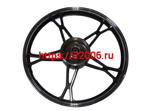 Обод 17" задний литой, барабан. тормоз 1,4-17 Альфа, LARGO/SHURIKEN (стандарт черный) (НАБОР) Обод 17" задний литой, барабан. тормоз 1,4-17 Альфа, LARGO/SHURIKEN (стандарт черный) (НАБОР)