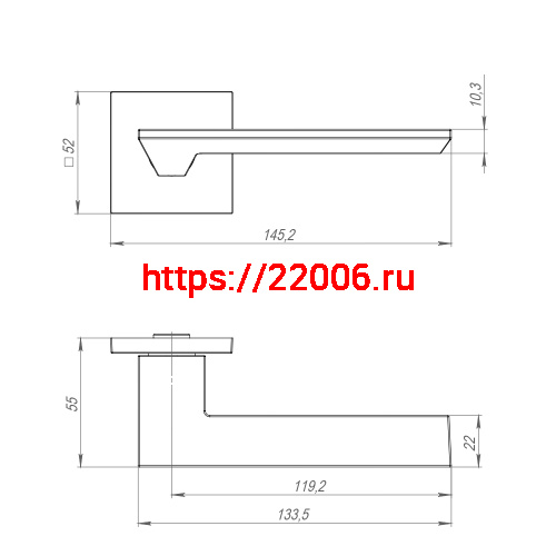 Ручка Ajax (Аякс) раздельная K.JS51.UNITY (UNITY JS) SN-3 матовый никель фото 2 Ручка Ajax (Аякс) раздельная K.JS51.UNITY (UNITY JS) SN-3 матовый никель фото 2