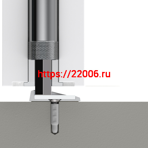 Упор Armadillo (Армадилло) дверной скрытый MAX INOX/2 фото 2