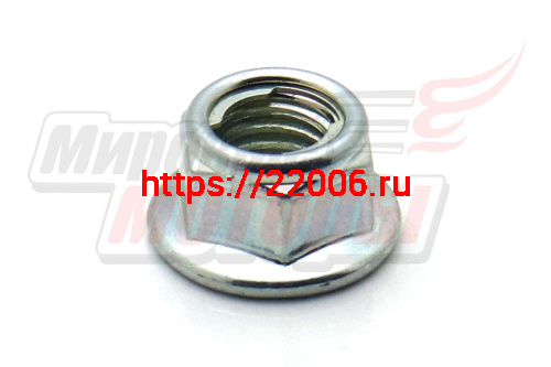 Гайка М8х1,25 с фланцем крепления патрубка глушителя 182F